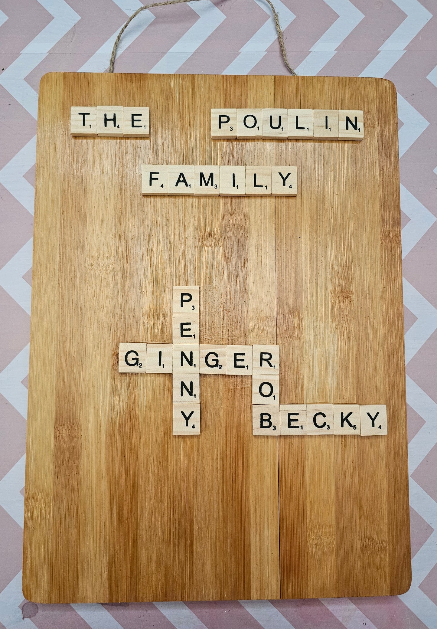 Family Scrabble Signs