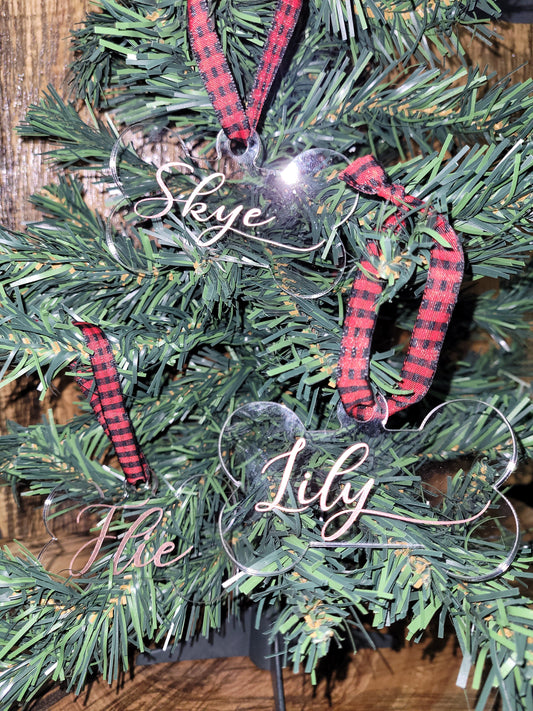 Dog Bone and Cat Ornament