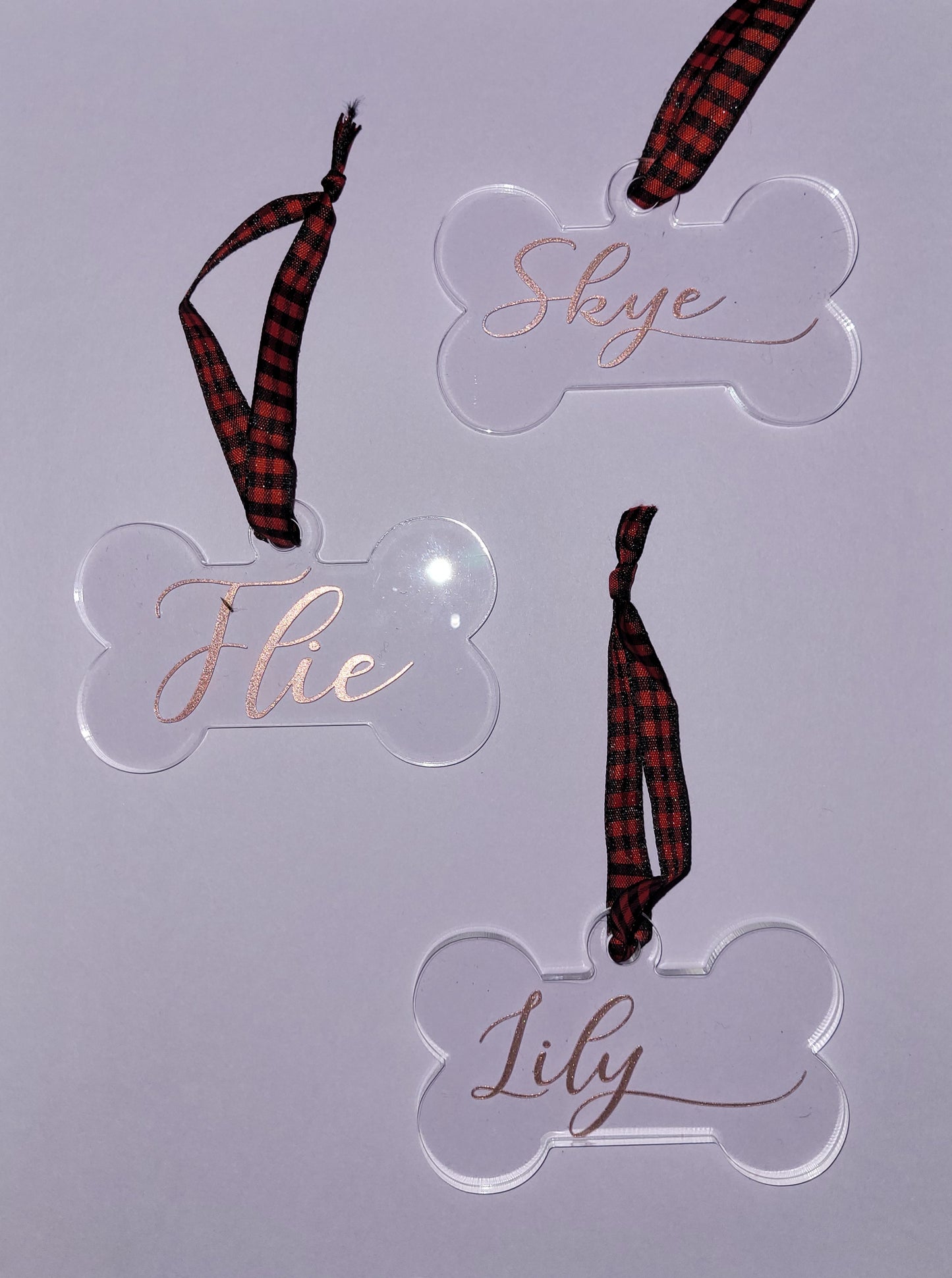 Dog Bone and Cat Ornament