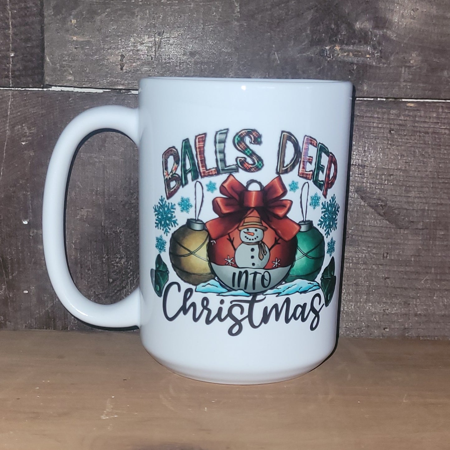 Balls Deep in Christmas Mug
