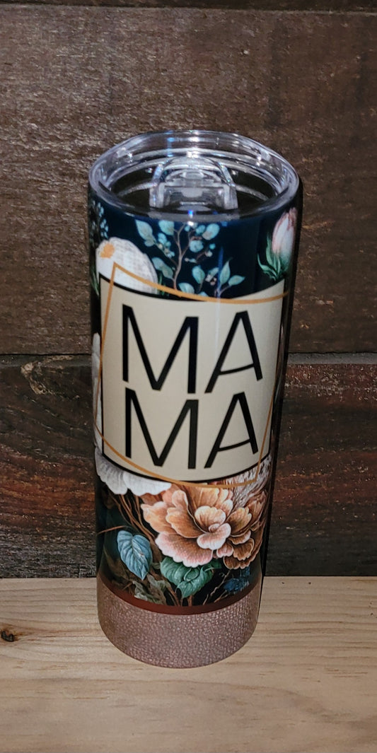 Floral MAMA Tumbler