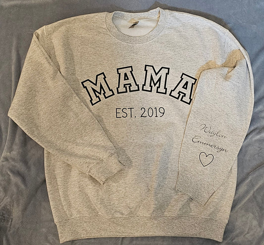 Personalized Crew Neck Sweatshirt