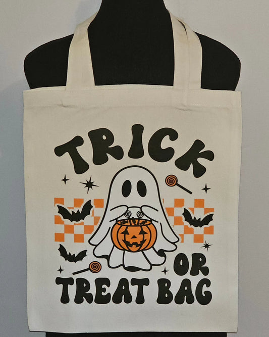 Ghost Trick or Treat Bag