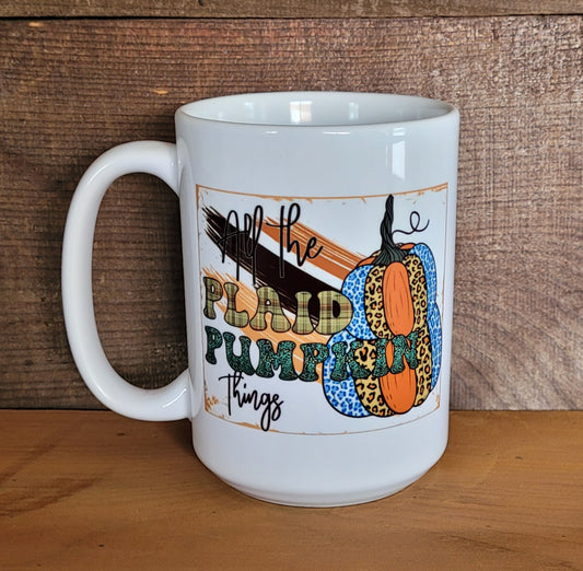 All the Plaid Pumpkin Things Mug