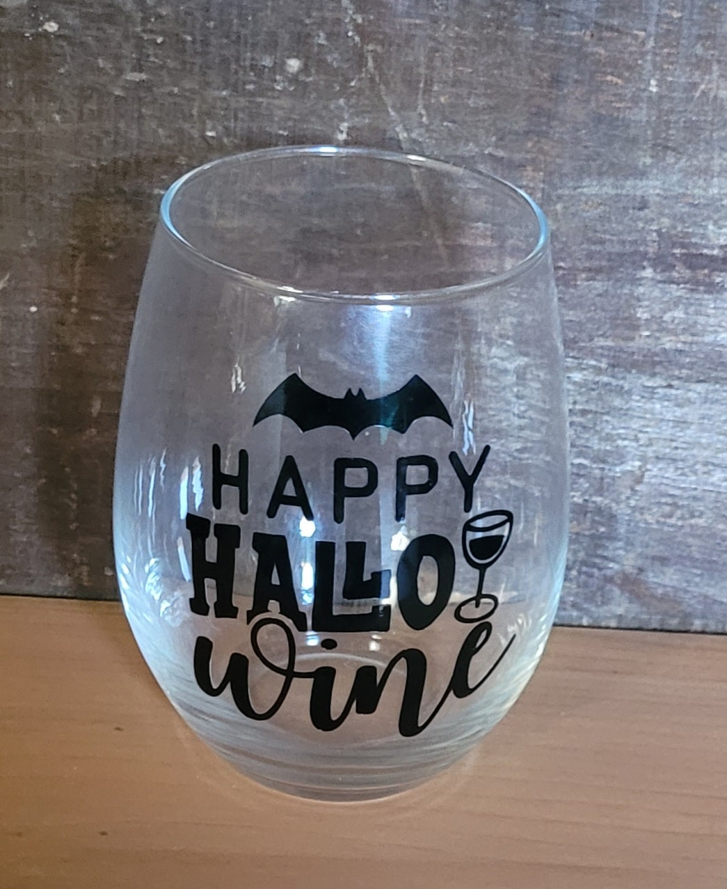 Happy Hallowine Wine Glass