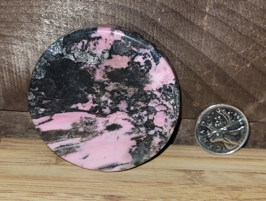 Rhodonite Palm Stone Disk