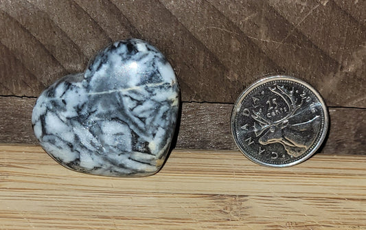 Pinolite Heart Palm Stone