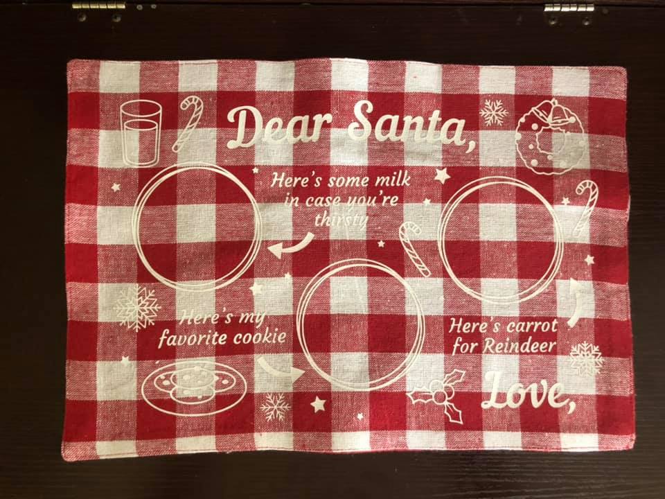 Cookies and Milk for Santa Mat