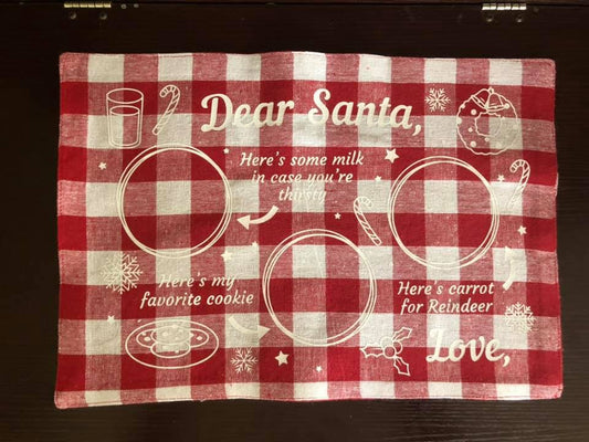 Cookies and Milk for Santa Mat